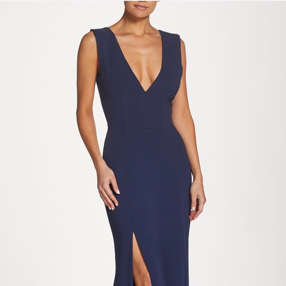 Luxe crepe gown- Dress the Population - Picture 1 of 5